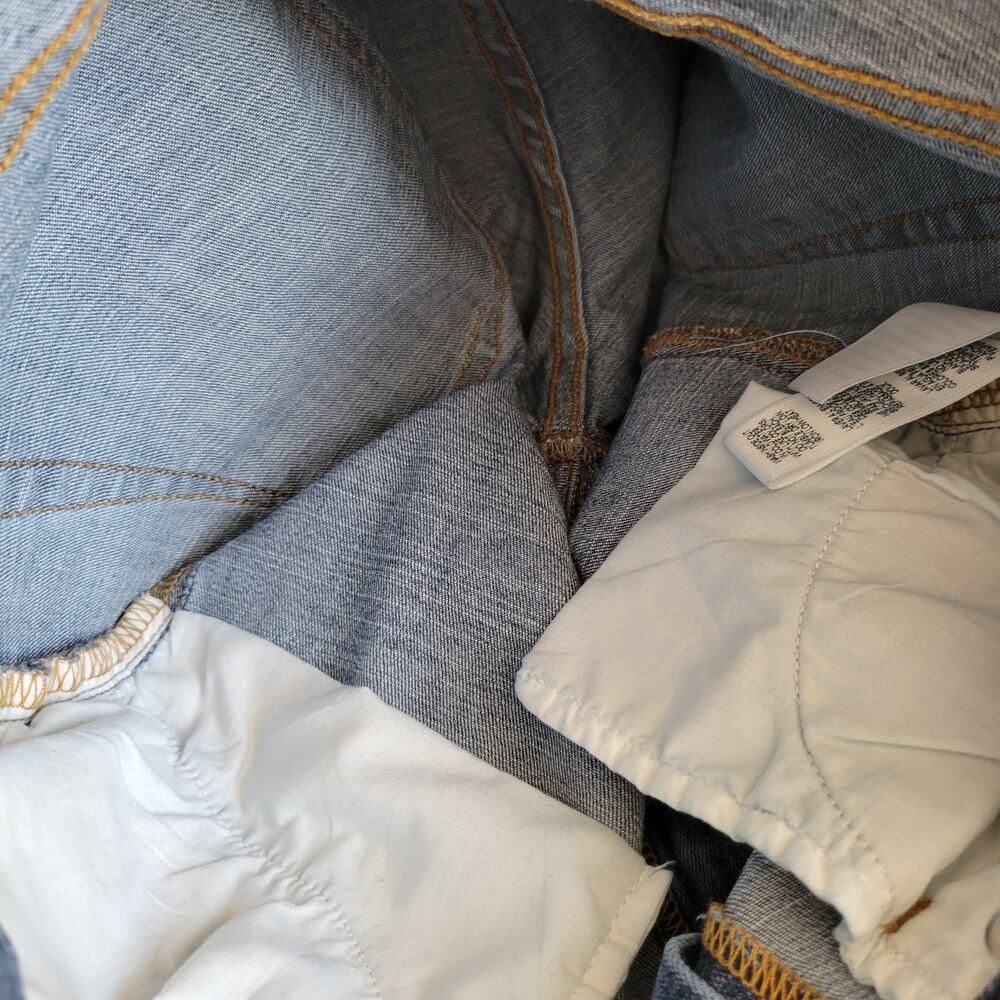 Good American Good Waist Distressed Jeans Skinny Raw Hem Stretch Women 8 - Picture 9 of 12